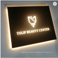 LED Creative Hollow Light Box Billboard Outdoor Production Wall-Mounted Door Sign Luminous Wrought Iron Light Box